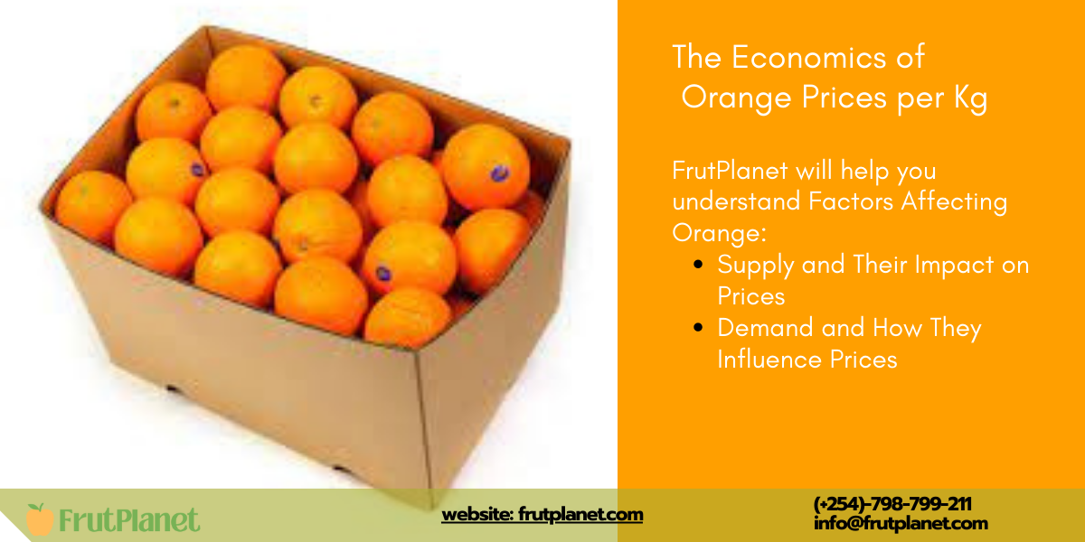 Orange prices per kg