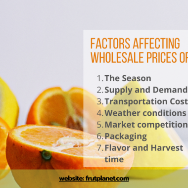 A narancs nagykereskedelmi árait befolyásoló tényezők